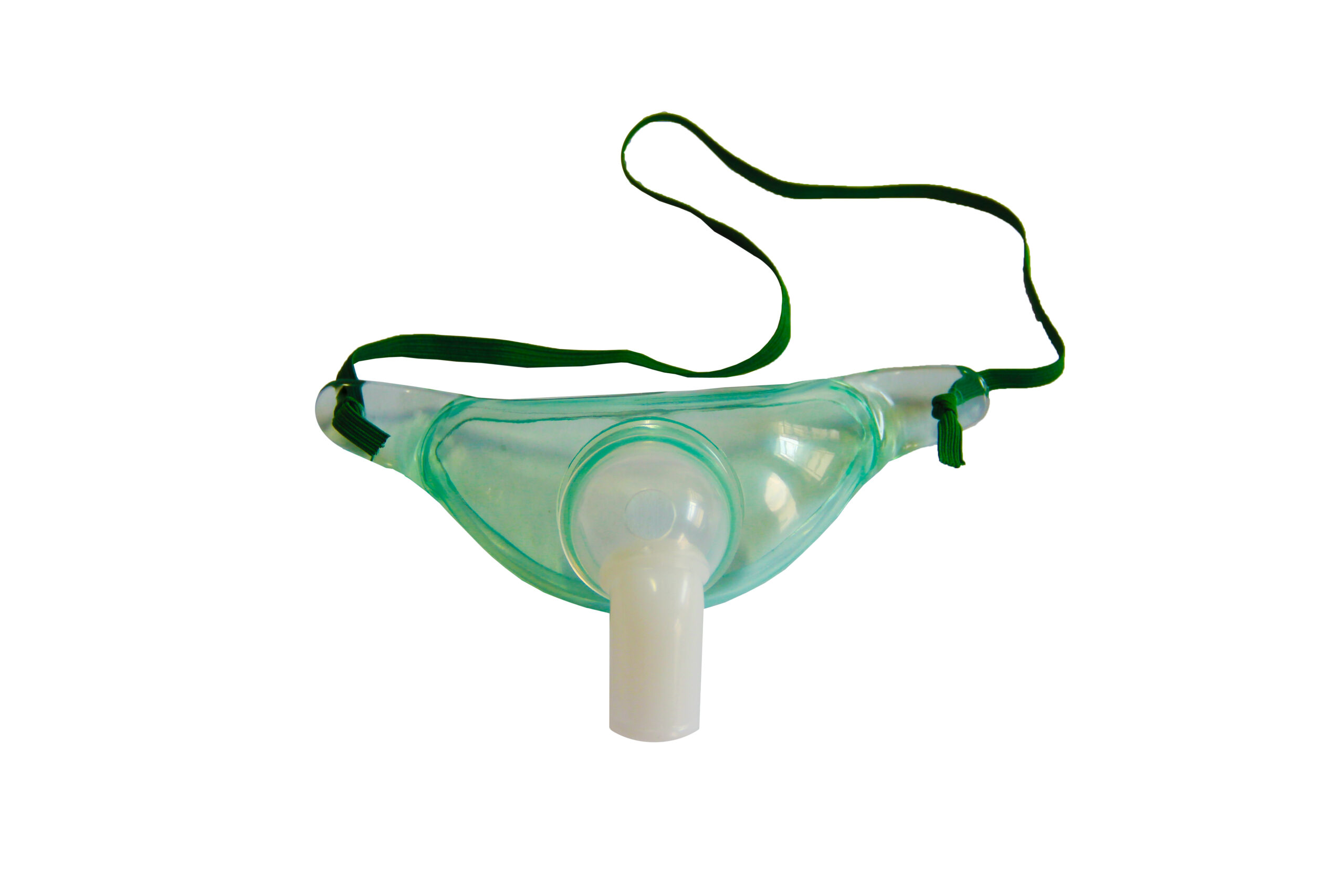 MÁSCARA P/TRAQUEOSTOMIA INFANTIL C/ CONECTOR 360º PVC ROMED